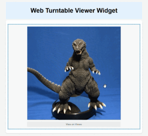 Web Turntable Viewer Widget